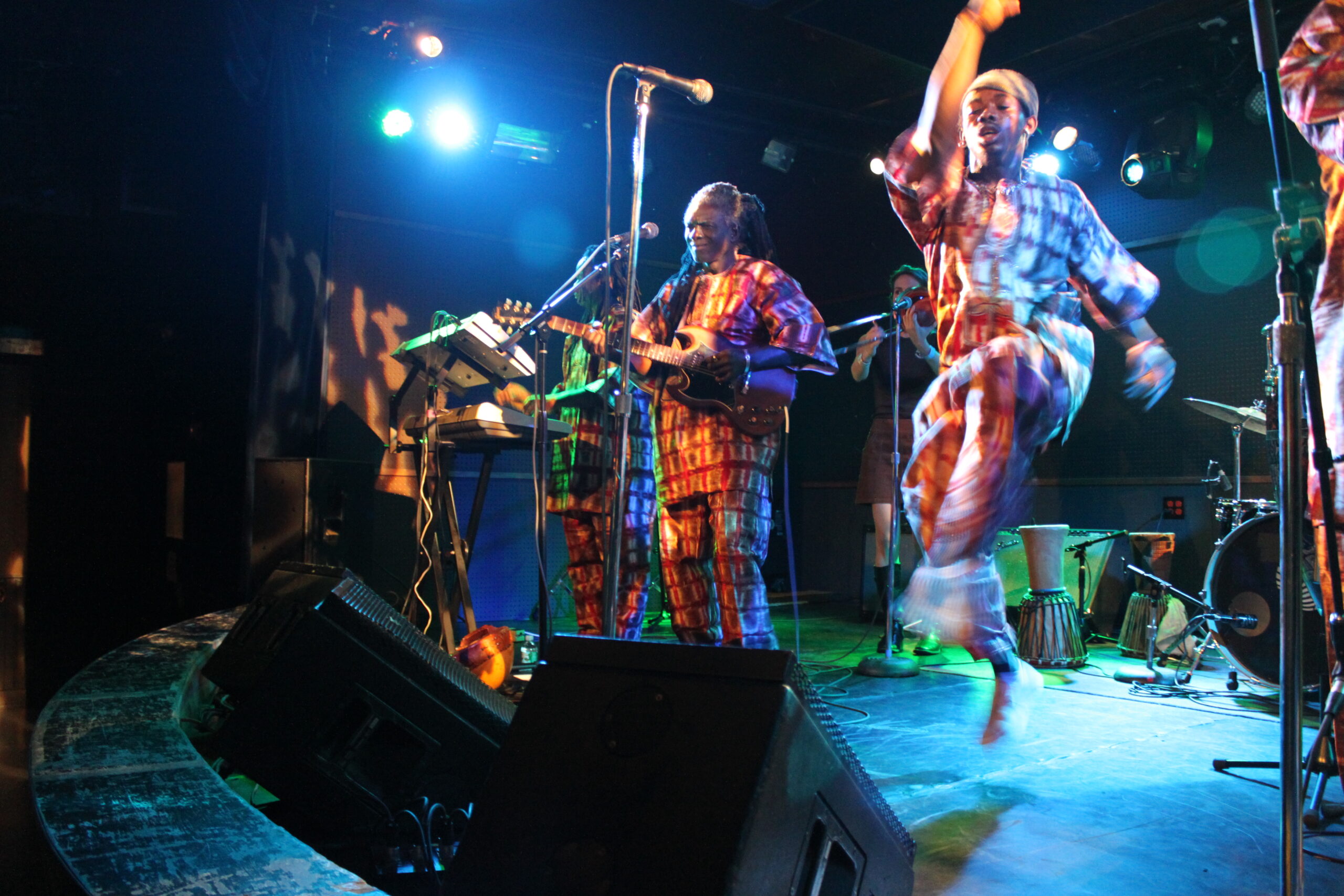 Sierra Leone Refugee All Stars perform in Brooklyn, US. Image: DJG.