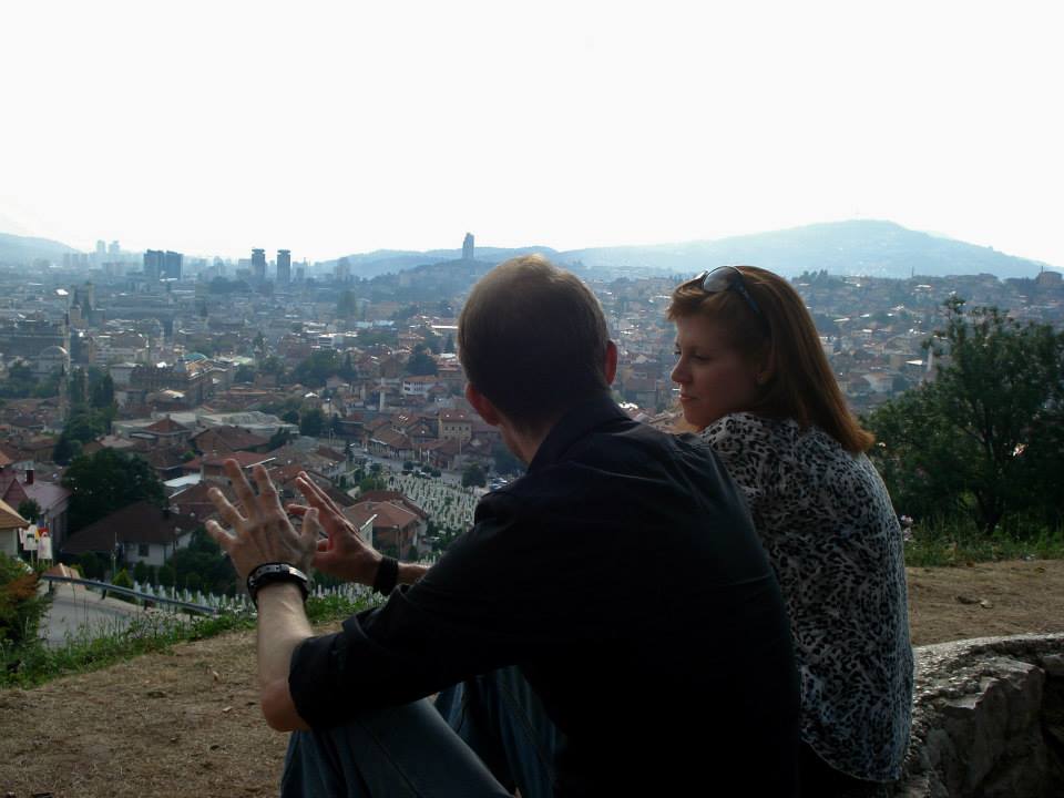 HB 7.09- Daniel & Martina Orlandi in Sarajevo. Photo HB.